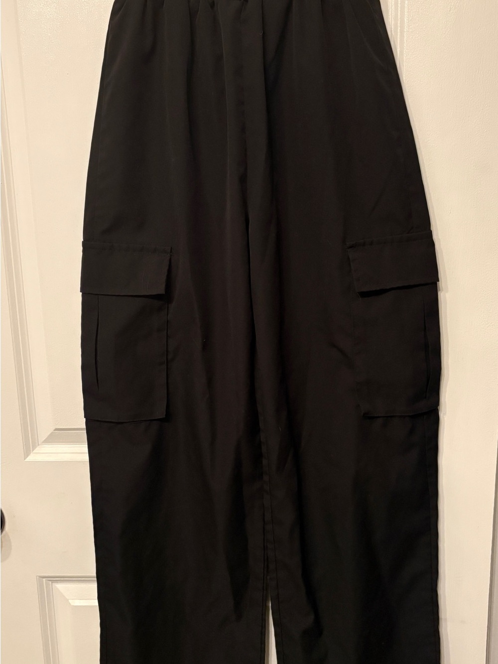SHEIN Black Cargo Pants with Utility Pockets